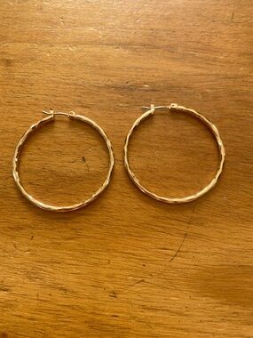 House of Harlow Gold Hoop Earrings NWOT